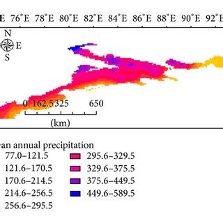 Spatial Distribution Of Mean Annual Precipitation During A