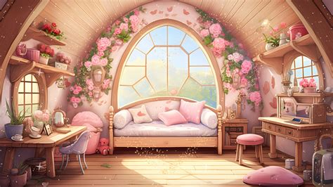 Fairy Cottage Vtuber Animated Background For Twitch Glitter Twitch