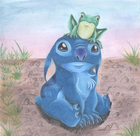 Stitch And Frog By Lizardspirit On Deviantart