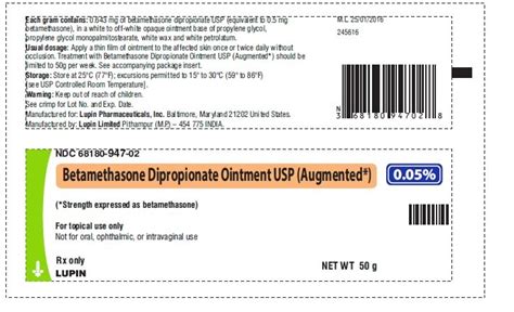 Betamethasone Ointment Augmented - FDA prescribing information, side ...