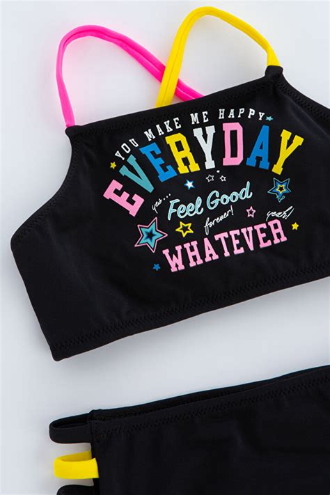 K Z Party Girl Halter Bikini Tak M Pl Q H Z Iy Bk Siyah Penti