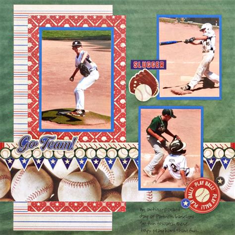 Weekly Sketch Round Up Dec 2 6 Creative Memories Blog Baseball