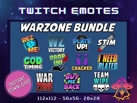 Warzone Bundle Emotes Youtube Emote Discord Emote Community Emote Streamer Emote Funny Emote