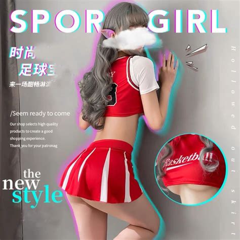 Jual Ready Stok Lingerie Set Seragam Pemandu Sorak Sepak Bola Sexy Seragamcosplay A557