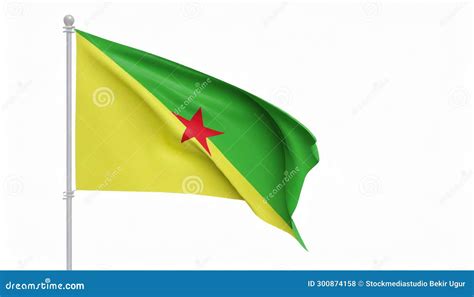 Flag of French Guiana stock illustration. Illustration of clear - 300874158