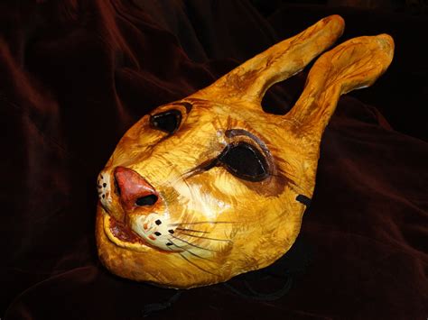 RESERVED Masquerade mask paper mache animal mask by MiesmesaBerni