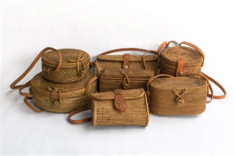 How Are Bali Round Rattan Basket Bags Are Made Polkadee