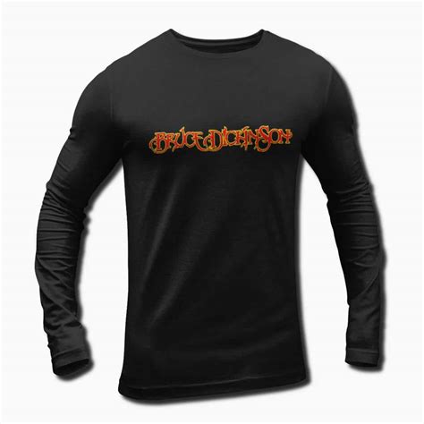 Bruce Dickinson Band Long Sleeve T-Shirt, Bruce Dickinson Logo ...