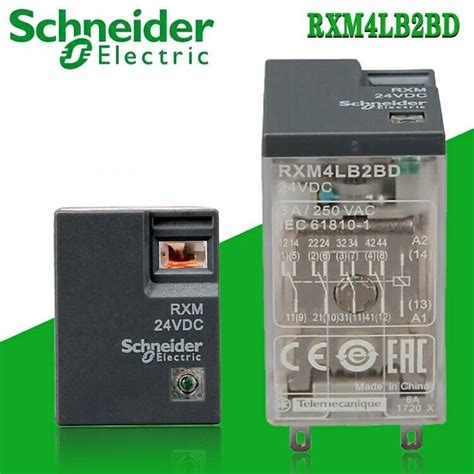 RXM4LB2BD Schneider MINIATURE RELAY OPTIMUM 4 CO 24 VDC