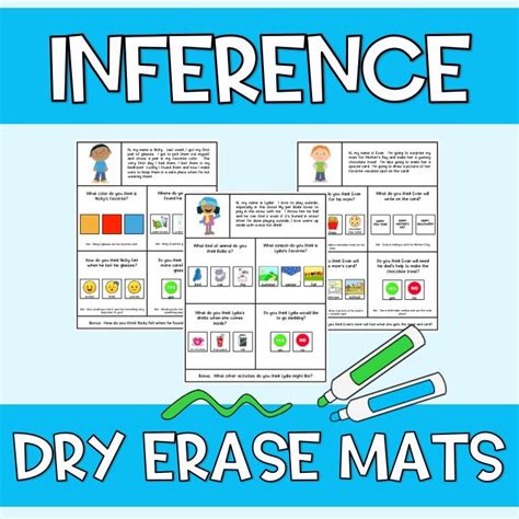 Inference From Short Stories Printables For Dry Erase Pockets And More