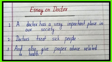 Lines On Doctor In English Essay On Doctor Doctor Par Nibandh Doctor