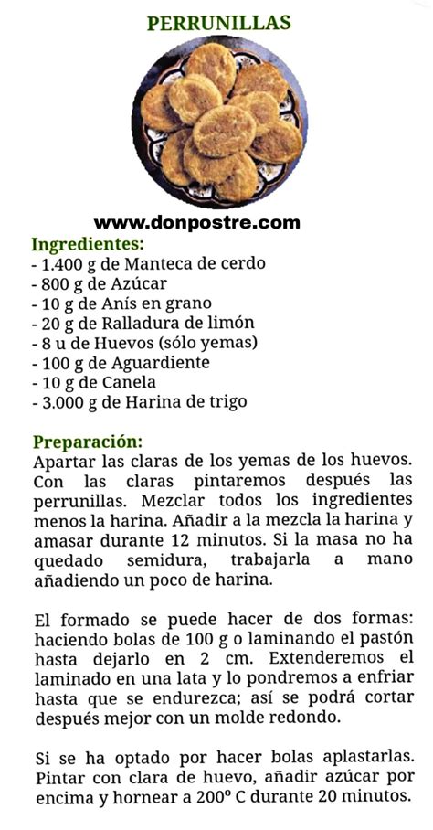 Don Postre Blog Archive Perrunillas