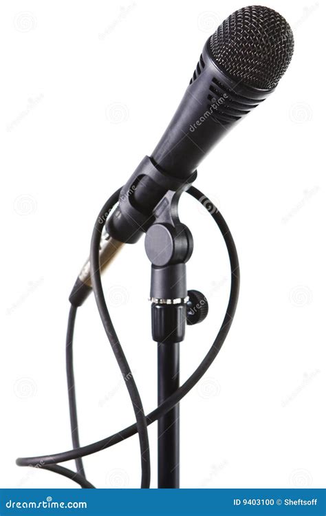 Dynamic microphone stock photo. Image of painting, rack - 9403100