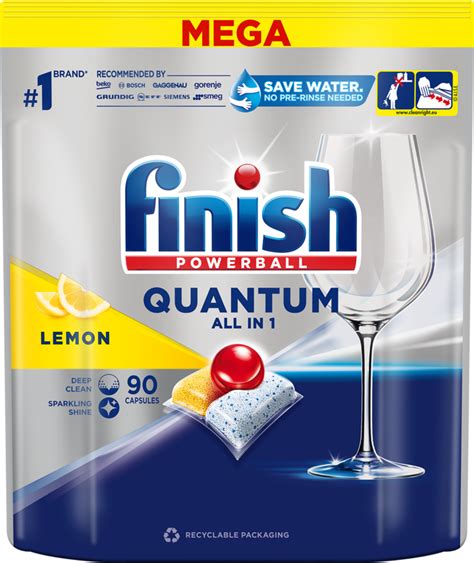 FINISH Quantum All in 1 kapsułki do zmywarki Lemon 90 szt