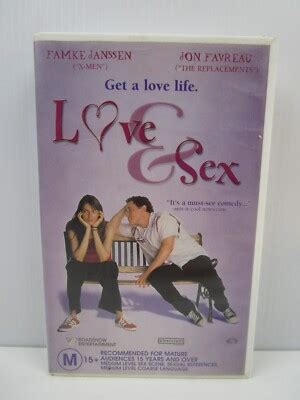 Love Sex Famke Janssen Jon Favreau VHS Tape Vintage Video Movie
