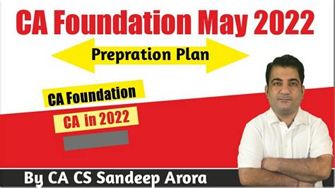 CA Foundation May 2022 Preparation Strategy CA Foundation Classes