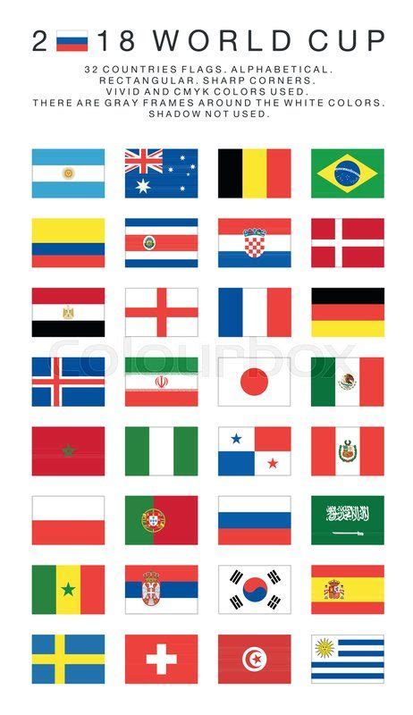 All Flags World Cup Team