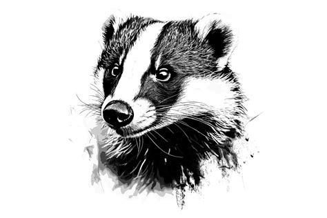 Badger Clipart Graphic by Illustrately · Creative Fabrica