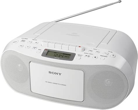 Sony CFD S50 CD Kassette Radiorekorder weiß Amazon de Elektronik Foto