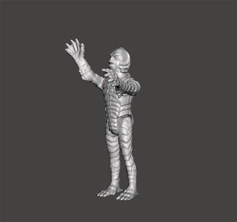 Archivo Stl Figura De Accion The Creature From The Black Lagoon Estilo