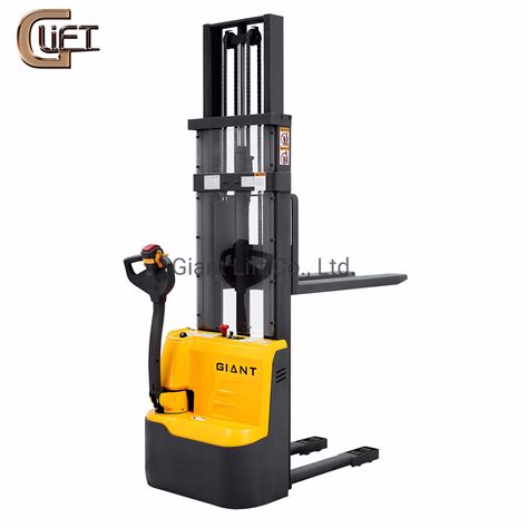 Giant Lift Full Electric Walkie Stacker Pallet Counter Balanced