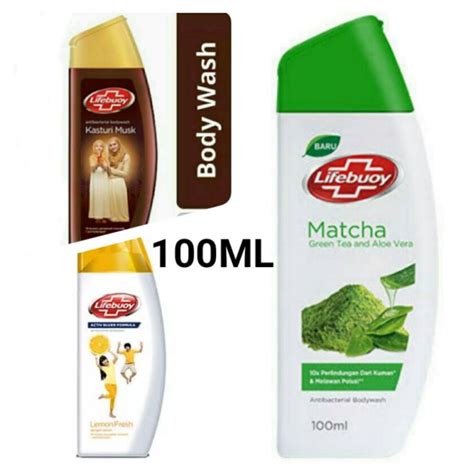 Jual Lifebuoy Body Wash Lemon Fresh 100ml Botolsabun Mandi Cair 100ml