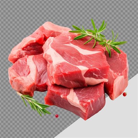 Carne Cruda Fresca Png Aislada Sobre Un Fondo Transparente Archivo