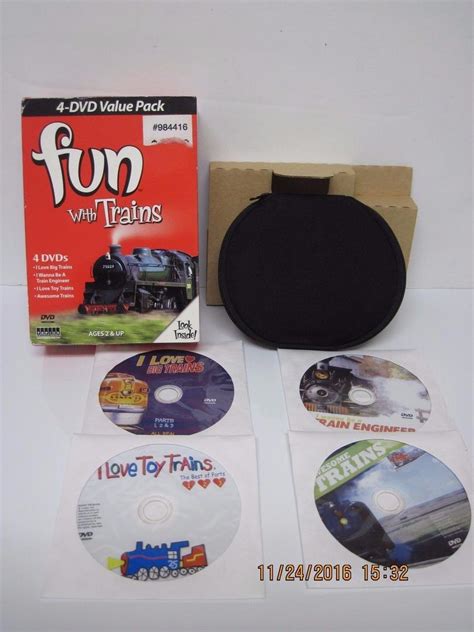 FUN WITH TRAINS 4 DVD SET ~ I LOVE BIG TRAINS AWESOME TRAINS I LOVE TOY ...