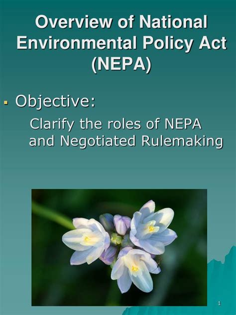 Ppt Overview Of National Environmental Policy Act Nepa Powerpoint Presentation Id 3345435