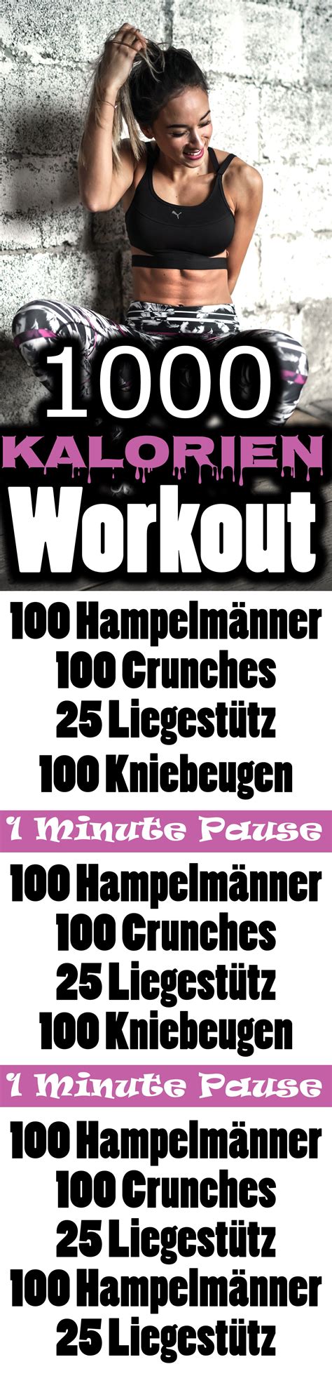 Workout F R Zuhause Kalorien Verbrennen Bauch Beine Po Und