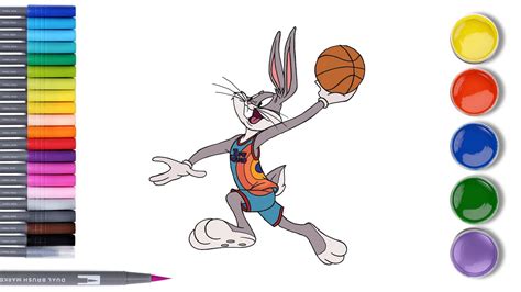 How To Draw Bugs Bunny Space Jam 2 New Legacy Como Dibujar A Bugs Bunny ...