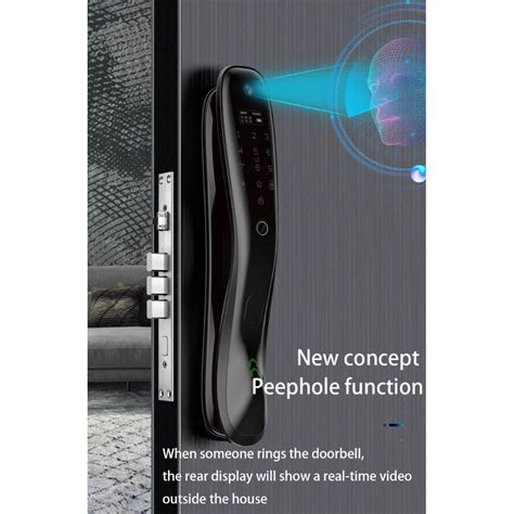 Jual Face Recognition Smart Door Lock Password Fingerprint Kunci Pintu