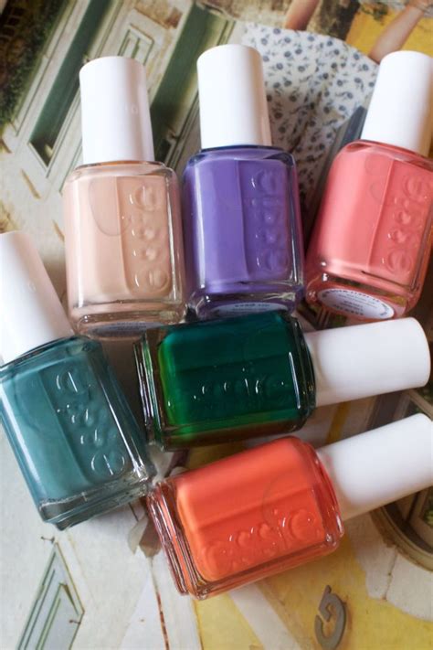 New Essie Nail Polish In Clockwise From Left Pool Side Service High