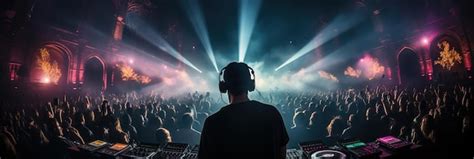 Premium AI Image | Photo of a DJ performing live at a highenergy ...