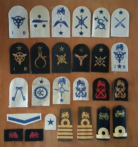 South African Navy - 26 SOUTH AFRICAN NAVY rank insignia badges ...