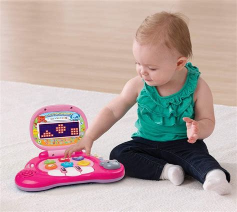 Vtech Babys Light Up Laptop Pink Top Toys