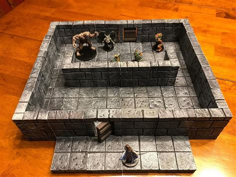 Dungeon Big Cave Modular Tile Set 28mm Dungeons And Dragons Pathfinder