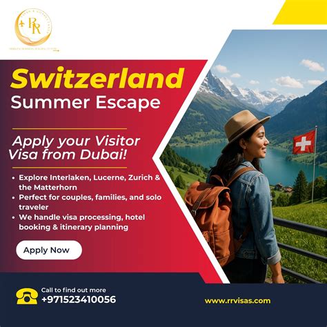 RR - 🇨🇭 Switzerland Summer Escape – Visitor Visa from Dubai! 🌄 Swap