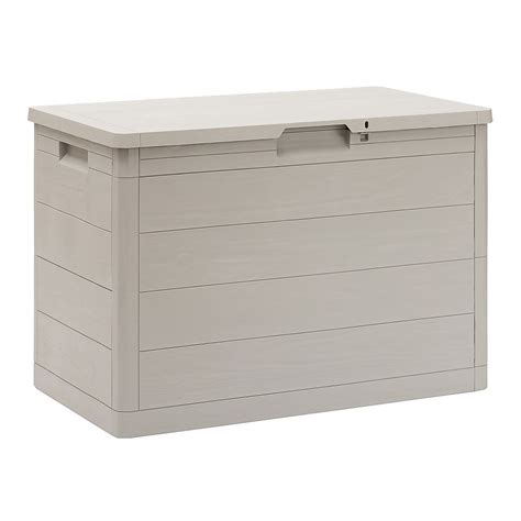 Toomax Garden Storage Box 160l Warm Grey Homebase