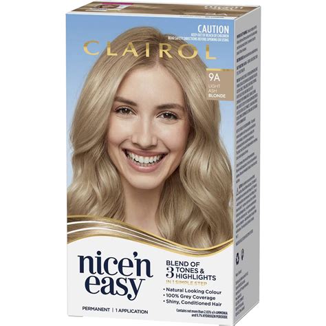 Clairol Nice N Easy 9a Light Ash Blonde Hair Colour Each The Australian Products