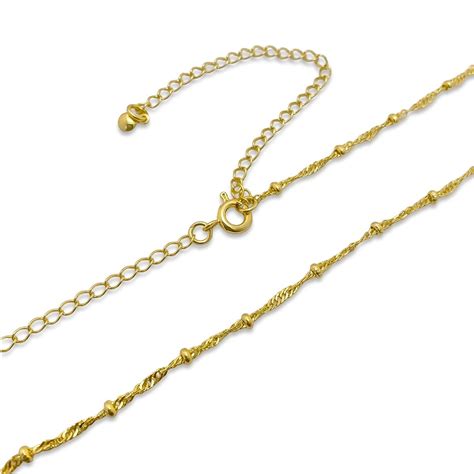 Choker Corrente Torcidinha Bolinhas Lisas Banhada A Ouro K Dourado