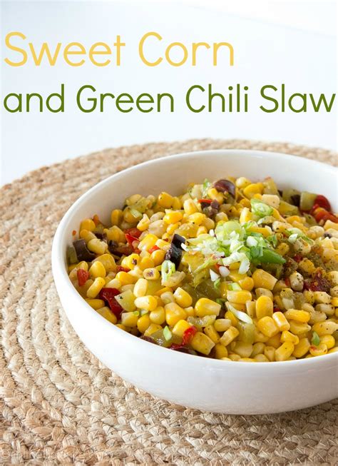 Sweet Corn and Green Chili Slaw | the infinebalance food blog