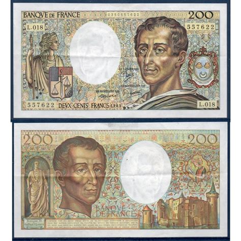 200 Francs Montesquieu TTB 1983 Billet De La Banque De France