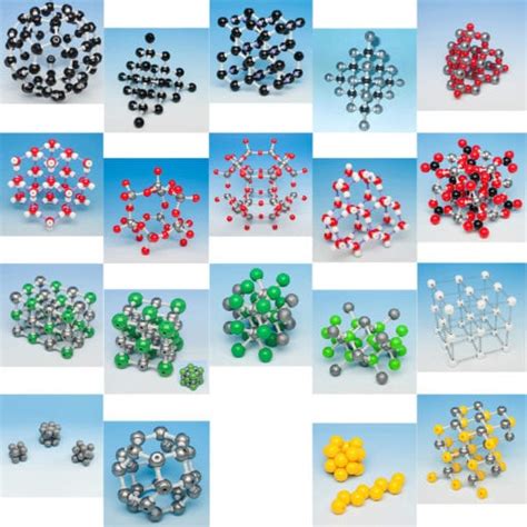 Molymod Inorganic Models 19x Crystal Structure Model Types Great