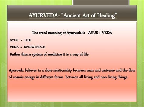 Ayurveda Ppt