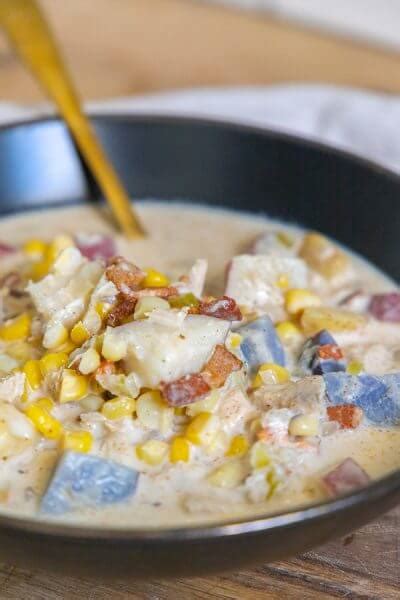 Hearty Creamy Chicken Corn Chowder With Potatoes And Bacon Twelve On Main