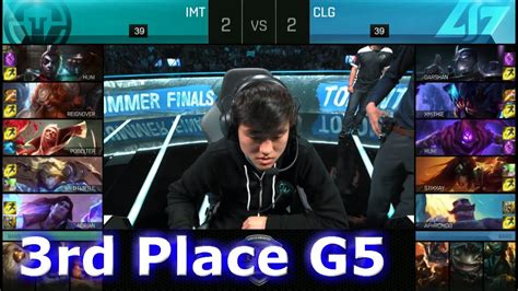 Immortals Vs CLG Game 5 For 3rd Place S6 NA LCS Summer 2016 PlayOffs