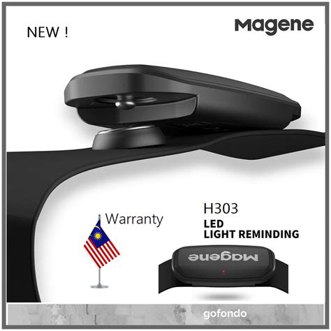 NEW ! Magene H303 Dual Mode Bluetooth 4.0 / ANT+ Heart Rate Sensor ...