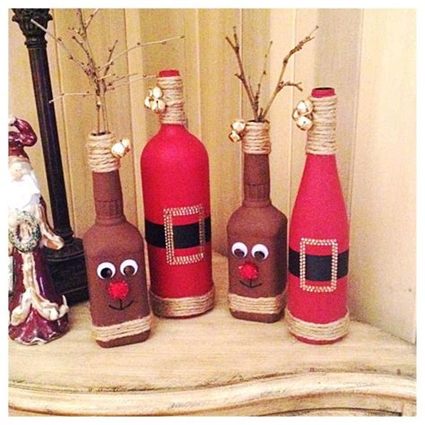 12 Ideas Increíbles Para Reciclar Y Decorar Botellas En Navidad ~