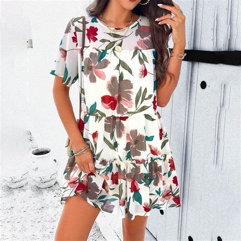 Aloohaidyvio Women S Spring Summer 2024 Floral Midi Dress A Line